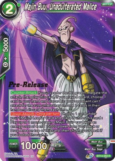 Majin Buu, Malicia pura (BT14-082) [Promociones de presentación de Cross Spirits] 