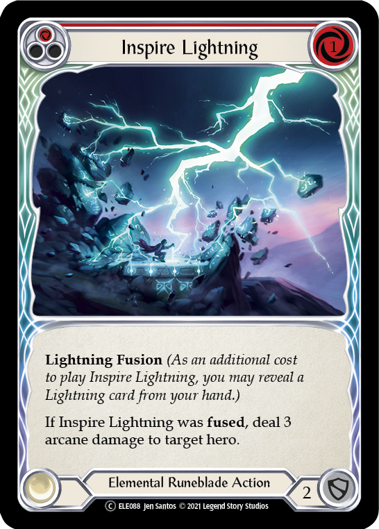 Inspire Lightning (rojo) [U-ELE088] (Tales of Aria Unlimited) Lámina arcoíris ilimitada 