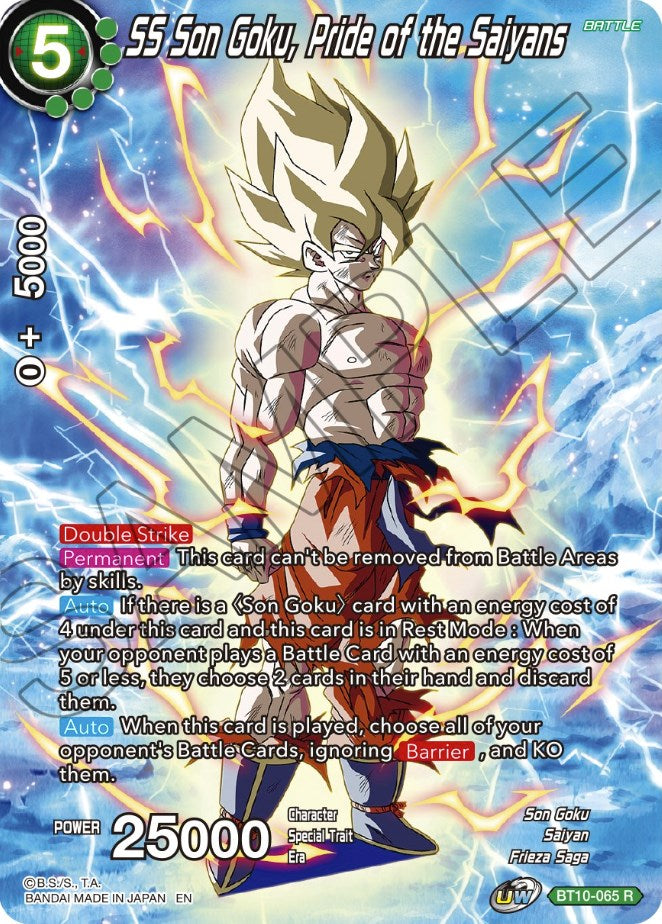 SS Son Goku, Orgullo de los Saiyajin (BT10-065) [Selección de tema: Historia de Son Goku] 