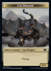 Gato Dragón // Soldado Ficha de doble cara [Fichas Double Masters 2022] 