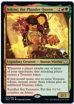 Jolene, the Plunder Queen (Paquete promocional) [Streets of New Capenna Commander Promos] 