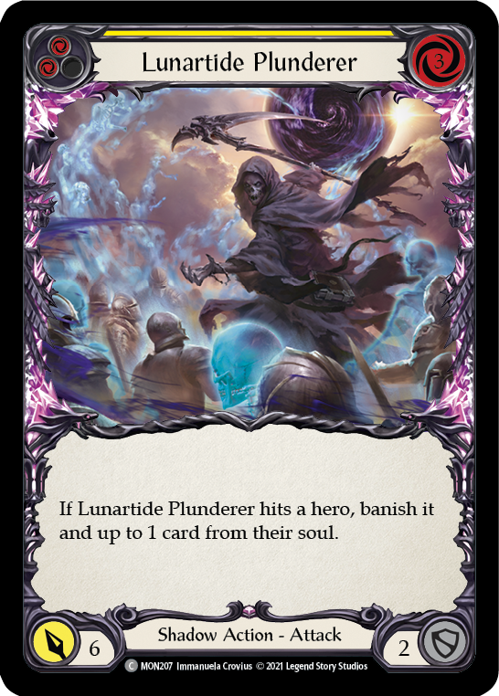 Lunartide Plunderer (Amarillo) [MON207-RF] (Monarch) 1.ª edición Rainbow Foil 