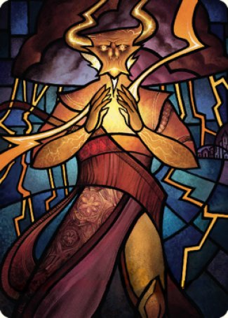 Najal, la tarjeta artística Storm Runner [Serie de arte Dominaria United] 