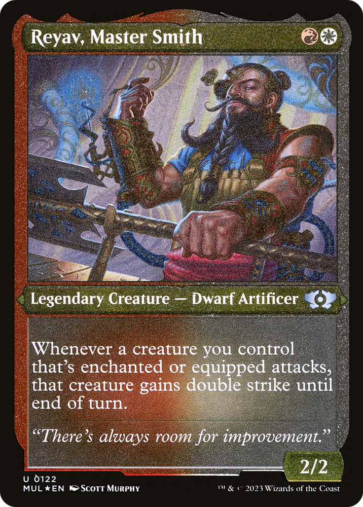 Reyav, Master Smith (grabado en aluminio) [Leyendas multiverso] 