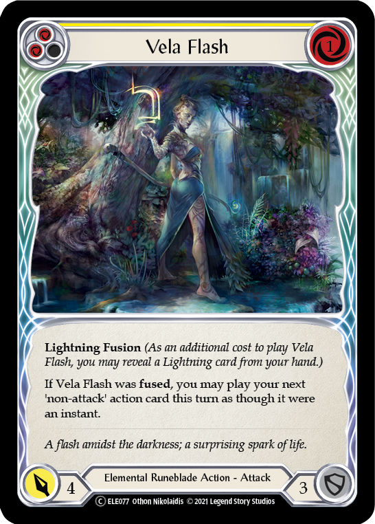 Vela Flash (Amarillo) [U-ELE077] (Tales of Aria Unlimited) Lámina arcoíris ilimitada 