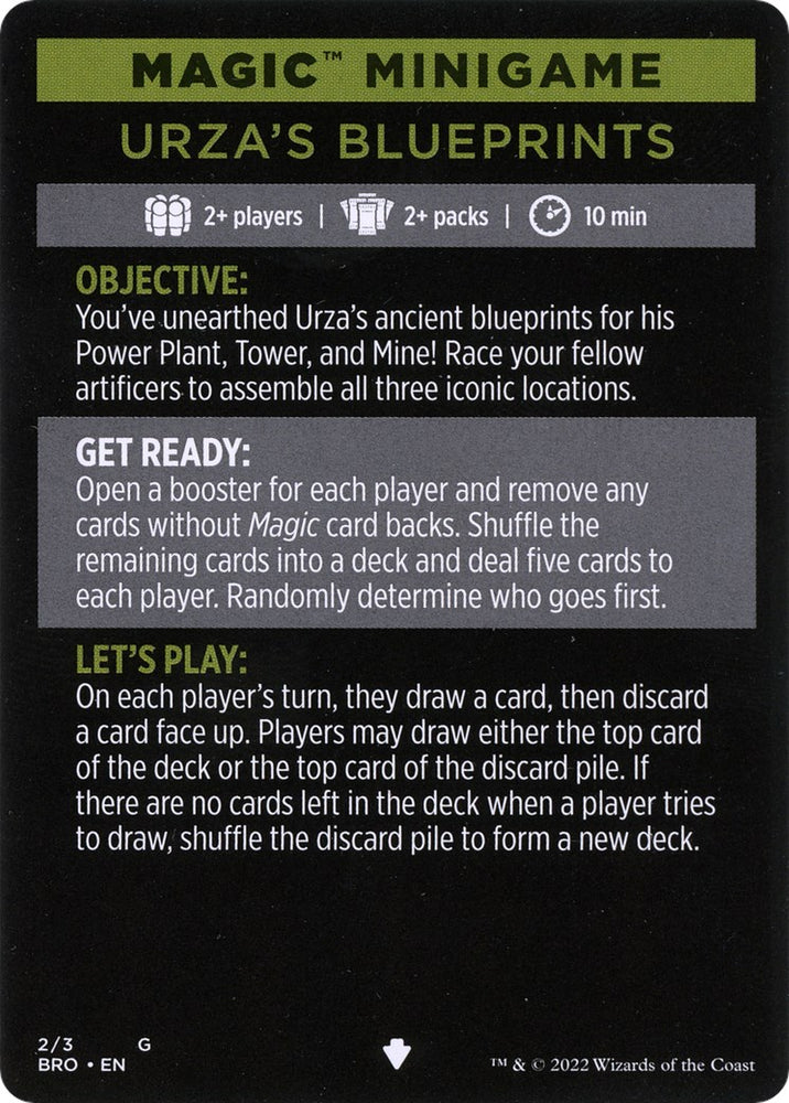 Planos de Urza (Minijuego mágico) [Minijuego de la guerra de los hermanos] 