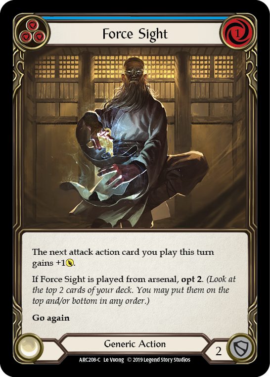 Force Sight (Azul) [ARC208-C] (Arcane Rising) 1.ª edición Normal 