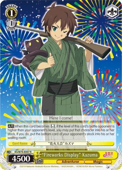 "Fireworks Display" Kazuma (KS/W76-E007 R) [KonoSuba The Movie: Legend of Crimson] - Blue Jay's Cauldron