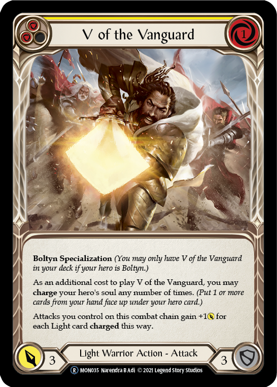 V of the Vanguard [U-MON035-RF] (Monarch Unlimited) Lámina arcoíris ilimitada 