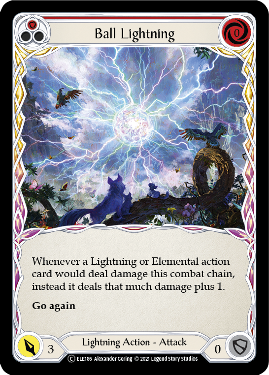 Ball Lightning (Rojo) [U-ELE186] (Tales of Aria Unlimited) Lámina arcoíris ilimitada 