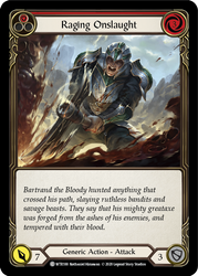 Raging Onslaught (Rojo) [U-WTR188] (Bienvenido a Rathe Unlimited) Lámina arcoíris ilimitada 