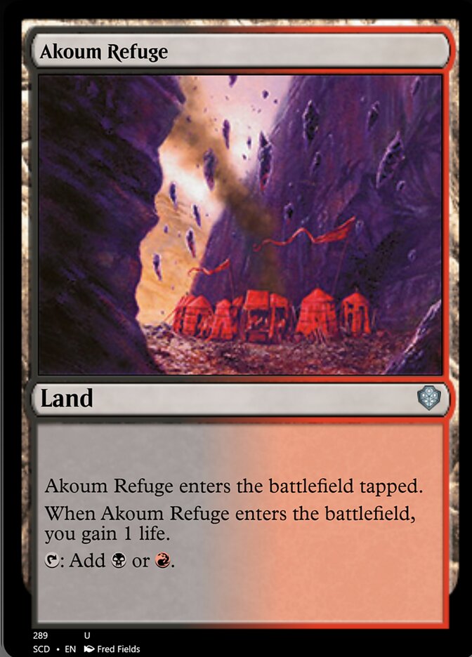 Refugio Akoum [Mazos de Commander para principiantes] 