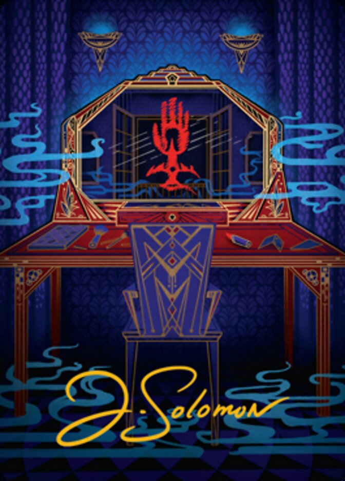 Tarjeta de arte Obscura Charm (firma estampada en oro) [Streets of New Capenna Art Series] 