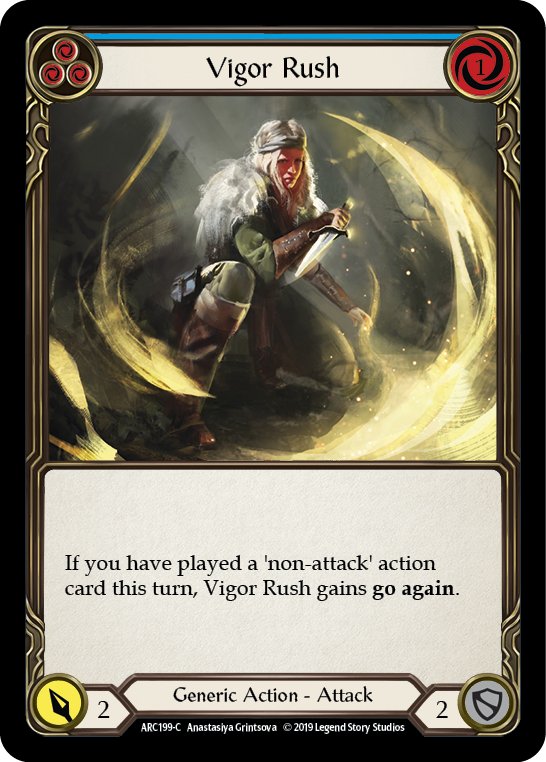 Vigor Rush (Azul) [ARC199-C] (Arcane Rising) 1.ª edición Normal 
