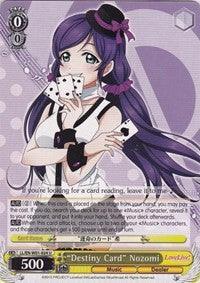 "Destiny Card" Nozomi (LL/EN-W01-024 U) [Love Live! DX] - Blue Jay's Cauldron