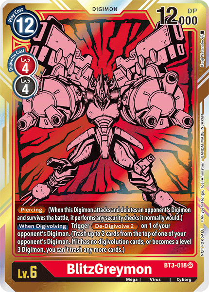 BlitzGreymon [BT3-018] (Arte alternativo) [Lanzamiento de refuerzo especial Ver.1.5] 
