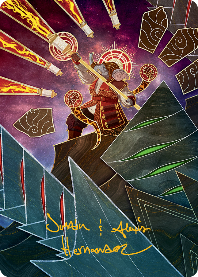 Quintorius, Loremaster Art Card (63) (Firma estampada en oro) [Serie de arte March of the Machine] 