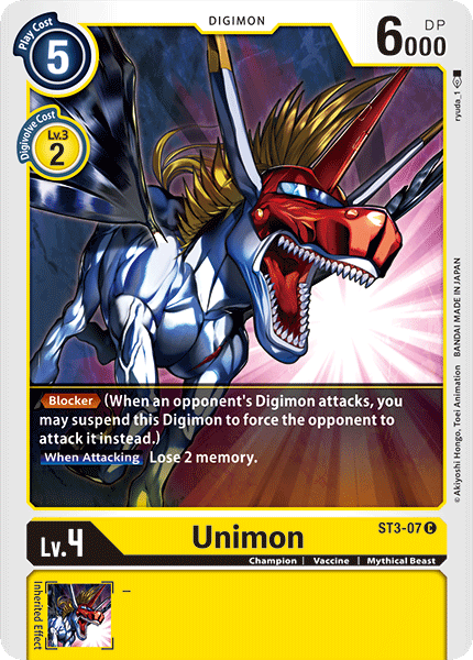 Unimon [ST3-07] [Cubierta inicial: Heaven's Yellow] 