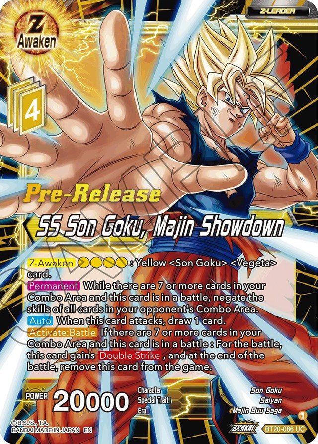 SS Son Goku, Majin Showdown (BT20-086) [Promociones de presentación con absorción de poder] 