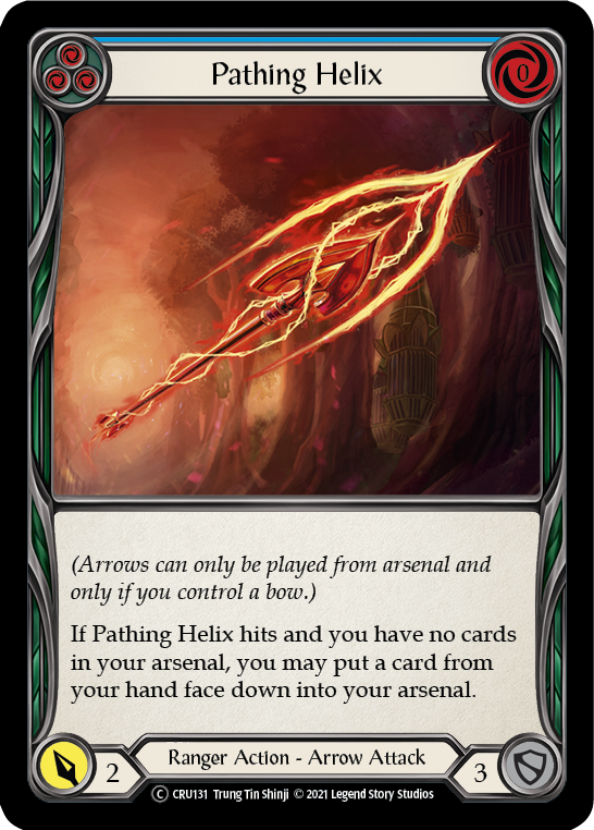 Pathing Helix (Azul) [U-CRU131] (Crucible of War Unlimited) Lámina arcoíris ilimitada 