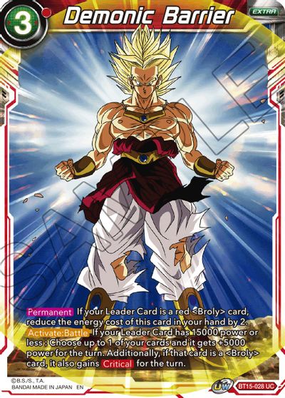 Barrera demoníaca (BT15-028) [Enfrentamiento Saiyan] 