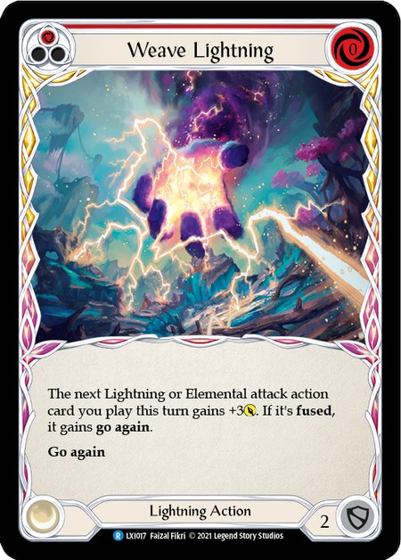 Weave Lightning (rojo) [LXI017] (Tales of Aria Lexi Blitz Deck) 1.ª edición Normal 