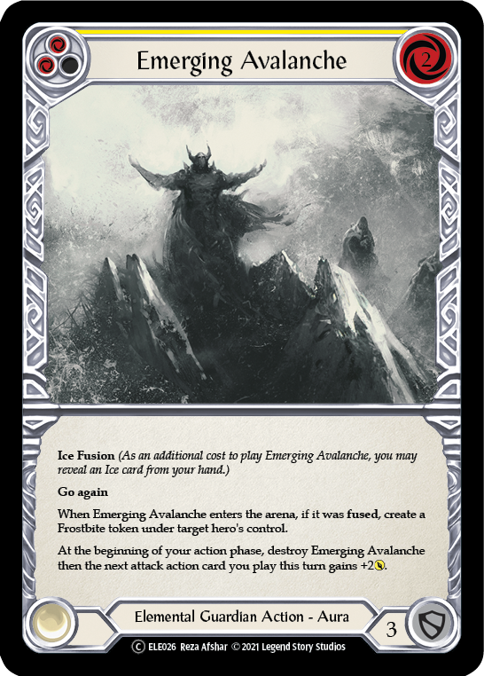 Avalancha Emergente (Amarillo) [U-ELE026] (Tales of Aria Unlimited) Ilimitado Normal 