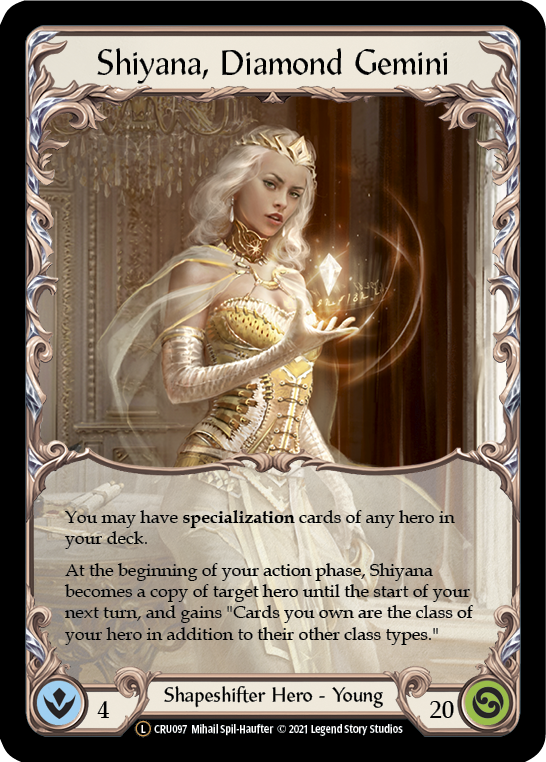 Shiyana, Diamond Gemini [U-CRU097] (Crucible of War Unlimited) Lámina arcoíris ilimitada 