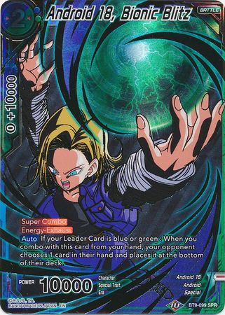 Androide 18, Bionic Blitz (SPR) (BT9-099) [Embestida universal] 