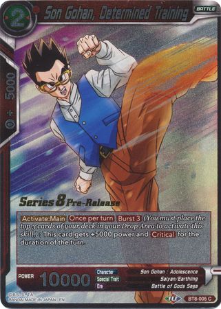 Son Gohan, entrenamiento decidido (BT8-005_PR) [Promociones de presentación de Malicious Machinations] 