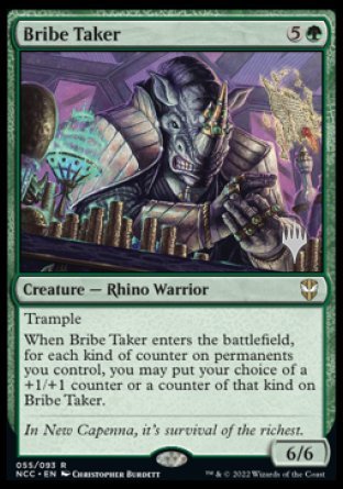 Bribe Taker (Paquete promocional) [Calles de las nuevas promociones de Capenna Commander] 