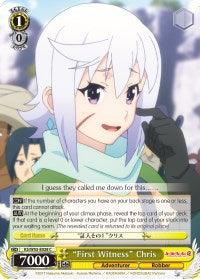 "First Witness" Chris (KS/W55-E028 C) [KonoSuba 2] - Blue Jay's Cauldron
