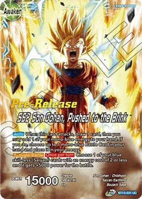 Son Gohan // SS2 Son Gohan, empujado al borde (BT13-031) [Promociones de presentación de Supreme Rivalry] 