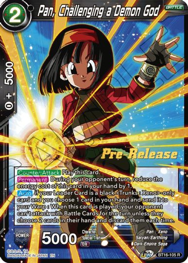 Pan, desafiando a un dios demonio (BT16-105) [Promociones de presentación de Realm of the Gods] 