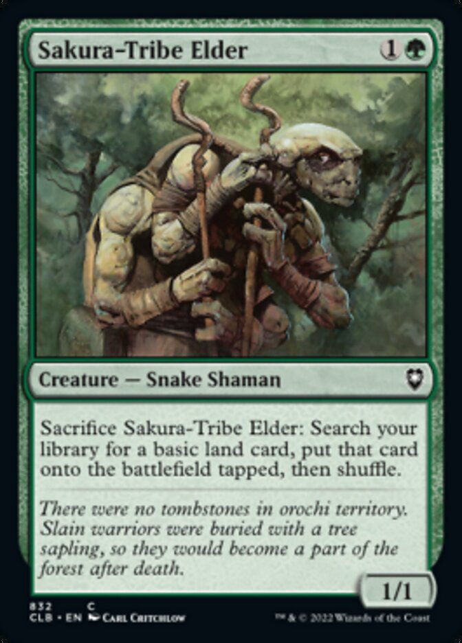 Anciano de la tribu Sakura [Commander Legends: Batalla por Baldur's Gate] 
