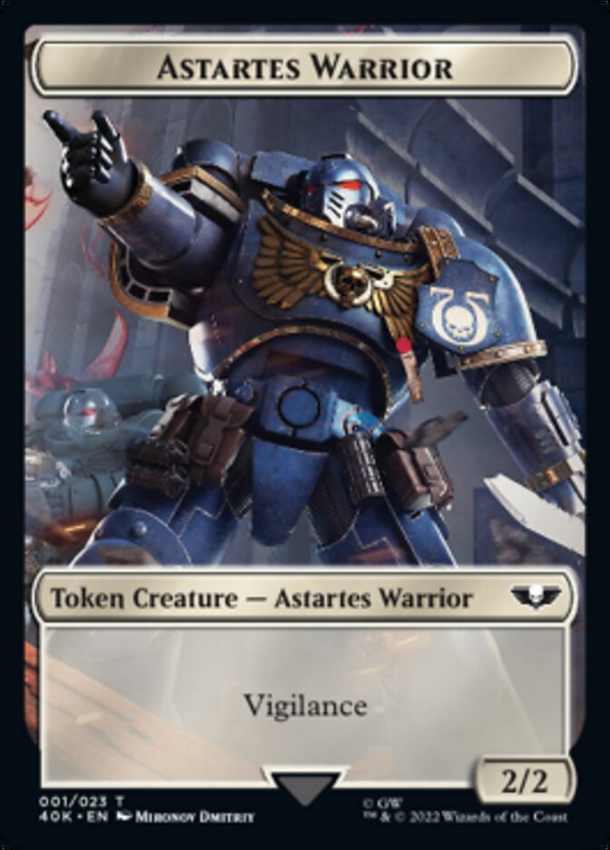 Guerrero Astartes (001) // Ficha de doble cara de Cherubael [Fichas de Warhammer 40,000] 