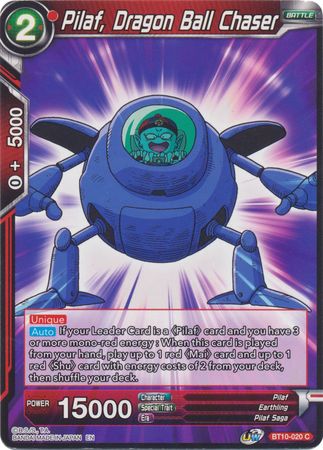 Pilaf, Dragon Ball Chaser (BT10-020) [El ascenso del guerrero al unísono] 