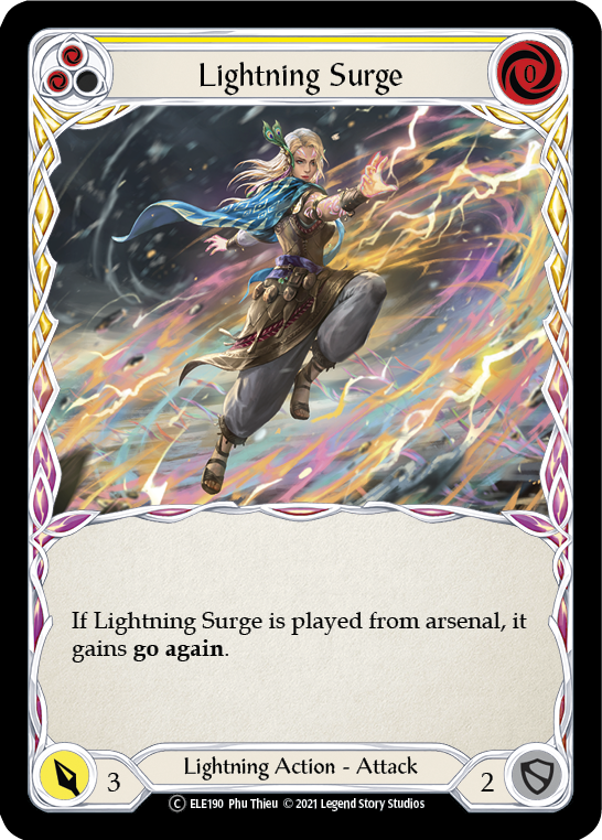 Lightning Surge (Amarillo) [U-ELE190] (Tales of Aria Unlimited) Lámina arcoíris ilimitada 