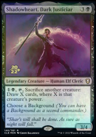 Shadowheart, Dark Justiciar [Promociones de presentación de Commander Legends: Battle for Baldur's Gate] 