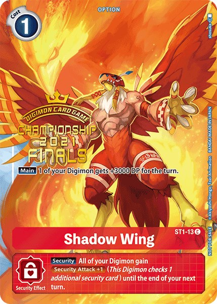 Shadow Wing [ST1-13] (Paquete de evolución del domador de las finales del campeonato 2021) [Starter Deck: Gaia Red Promos] 