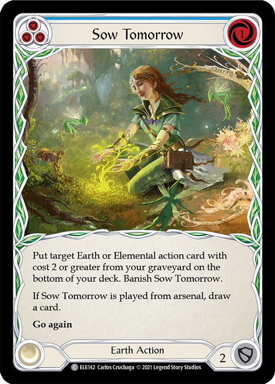 Sembrar mañana (azul) [ELE142] (Tales of Aria) 1.ª edición Rainbow Foil 