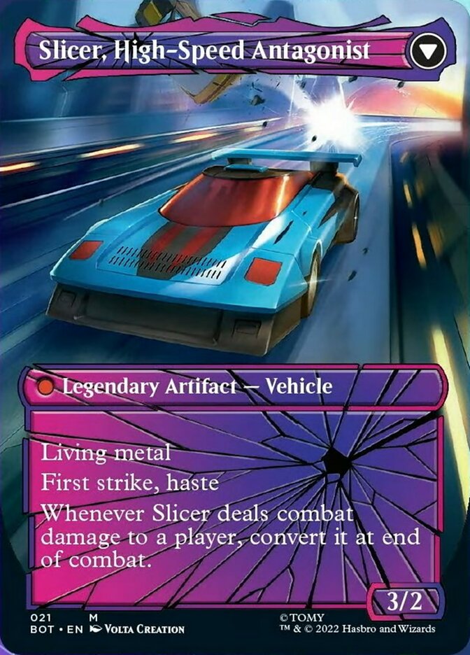 Slicer, músculo contratado // Slicer, antagonista de alta velocidad (vidrio roto) [Transformers] 