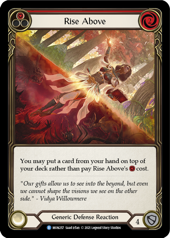 Rise Above (rojo) [MON257-RF] (Monarch) 1.ª edición Lámina arcoíris 