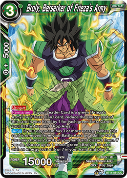 Broly, Berserker del ejército de Freezer (BT14-084) [Cross Spirits] 