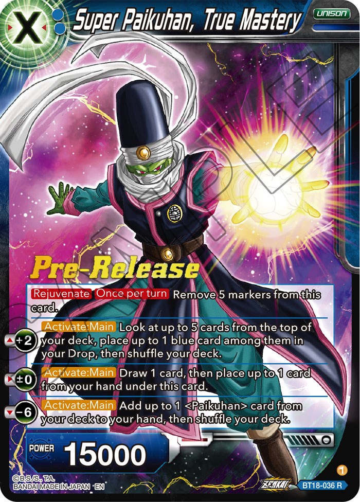 Super Paikuhan, True Master (BT18-036) [Promociones de presentación de Dawn of the Z-Legends] 