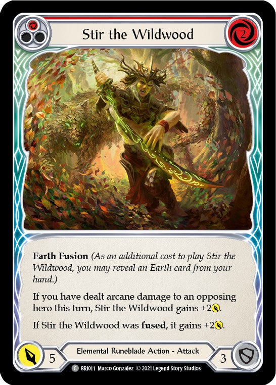 Stir the Wildwood (Rojo) [BRI011] (Tales of Aria Briar Blitz Deck) 1.ª edición Normal 