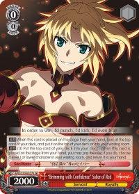 "Brimming with Confidence" Saber of Red (APO/S53-E027S SR) [Fate/Apocrypha] - Blue Jay's Cauldron