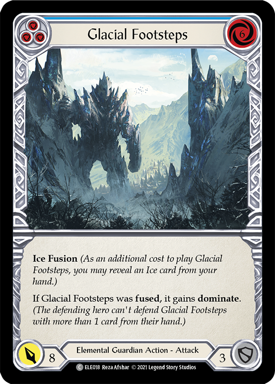 Pasos Glaciales (Azul) [ELE018] (Tales of Aria) 1.ª edición Rainbow Foil 