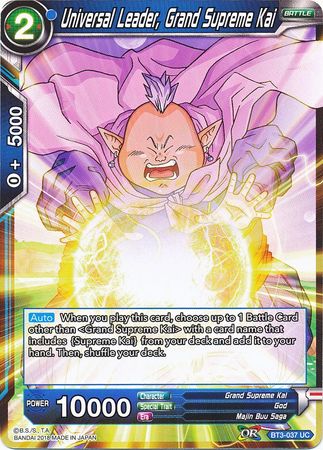 Líder universal, Gran Kai Supremo (BT3-037) [Mundos cruzados] 