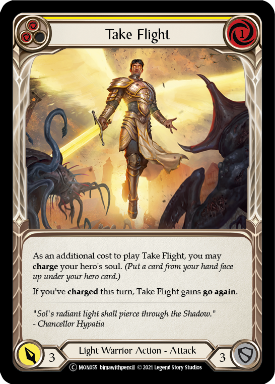 Take Flight (Amarillo) [U-MON055-RF] (Monarch Unlimited) Lámina arcoíris ilimitada 